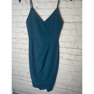 NWT Lulu’S Teal Body Con Mini Dress Juniors Size S